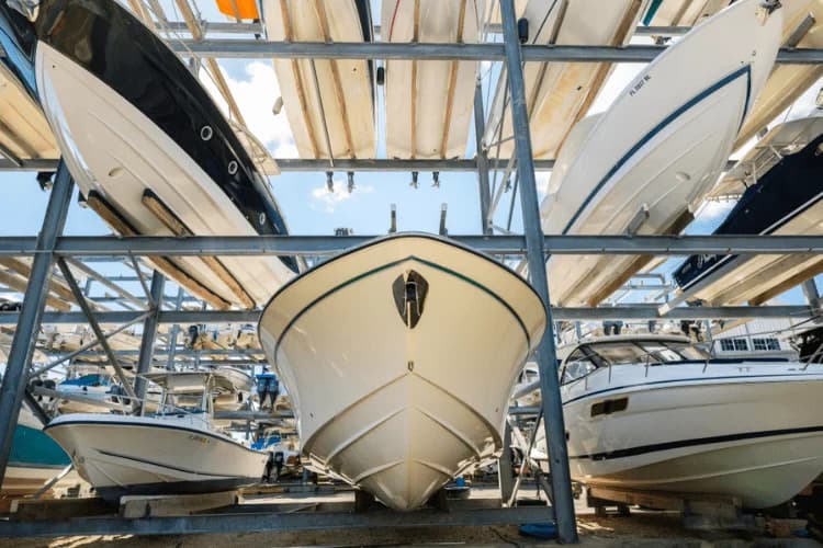 Boat parking and storage service near the East Devon coast